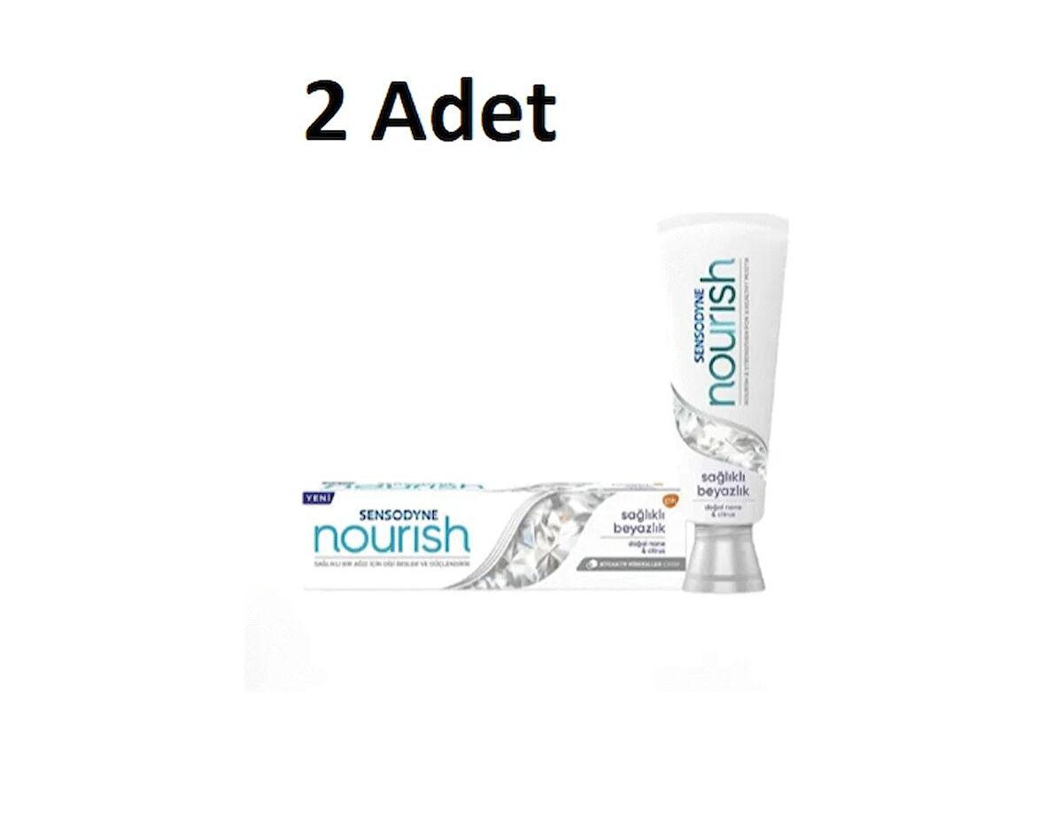 Sensodyne Nourish Sağlıklı Beyazlık Diş Macunu 50 ML X 2 ADET 