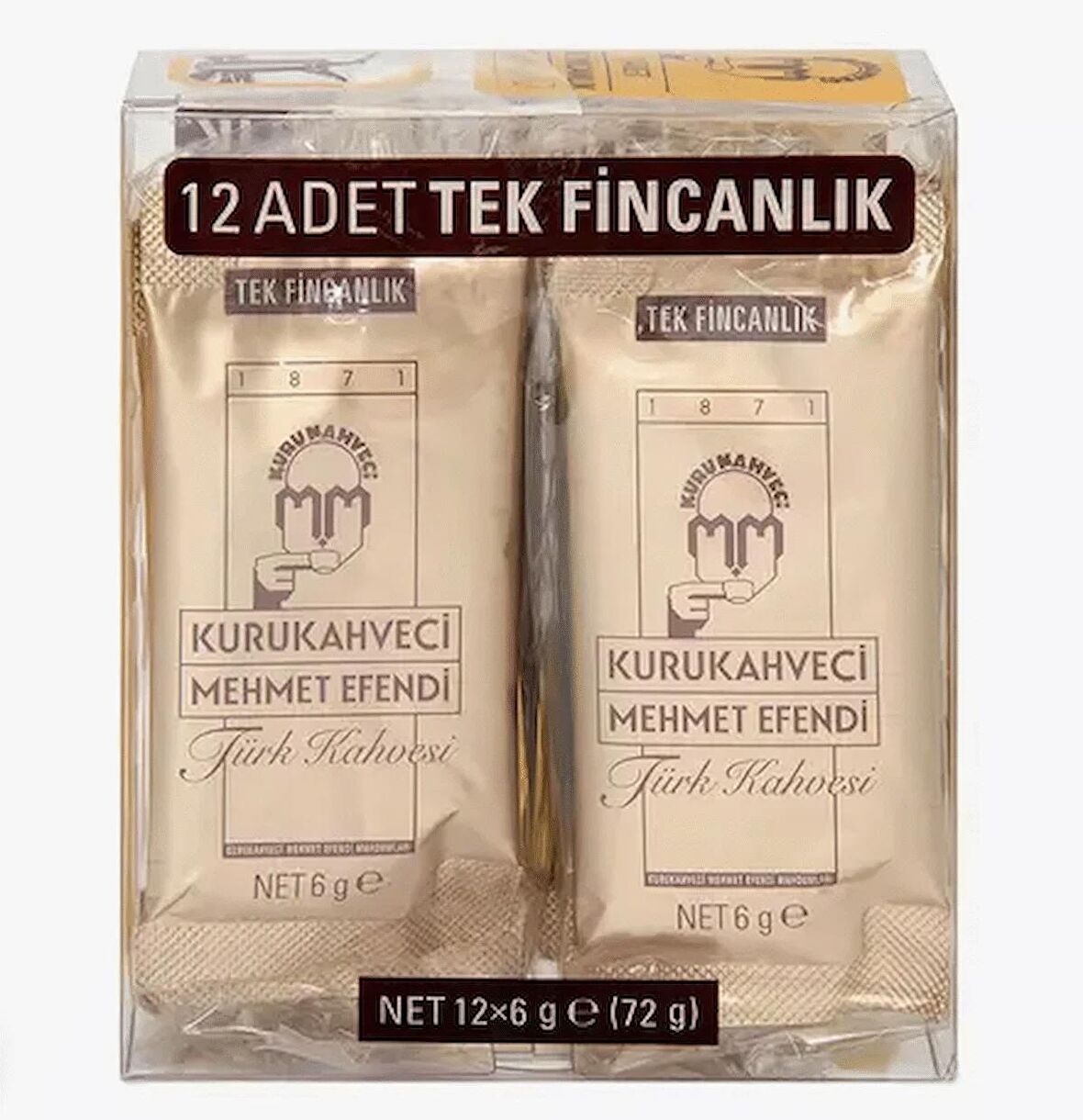 Tek Fincanlık Türk Kahvesi Kutu 12 x 6 G