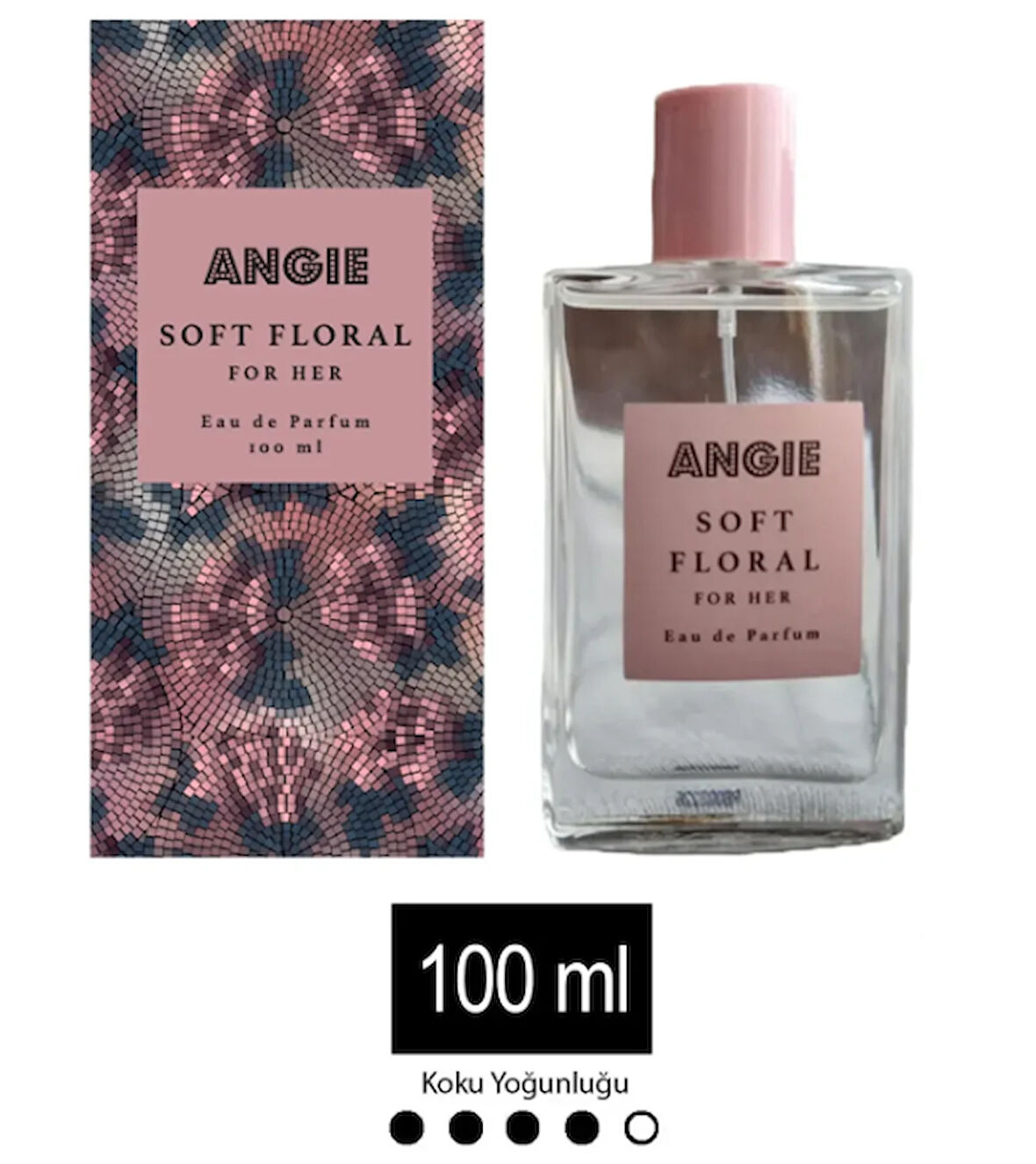 Angie Soft Floral Eau De Parfüm 100 ml Kadın Parfümü Misk, Yasemin, Gül, Ylang ylang