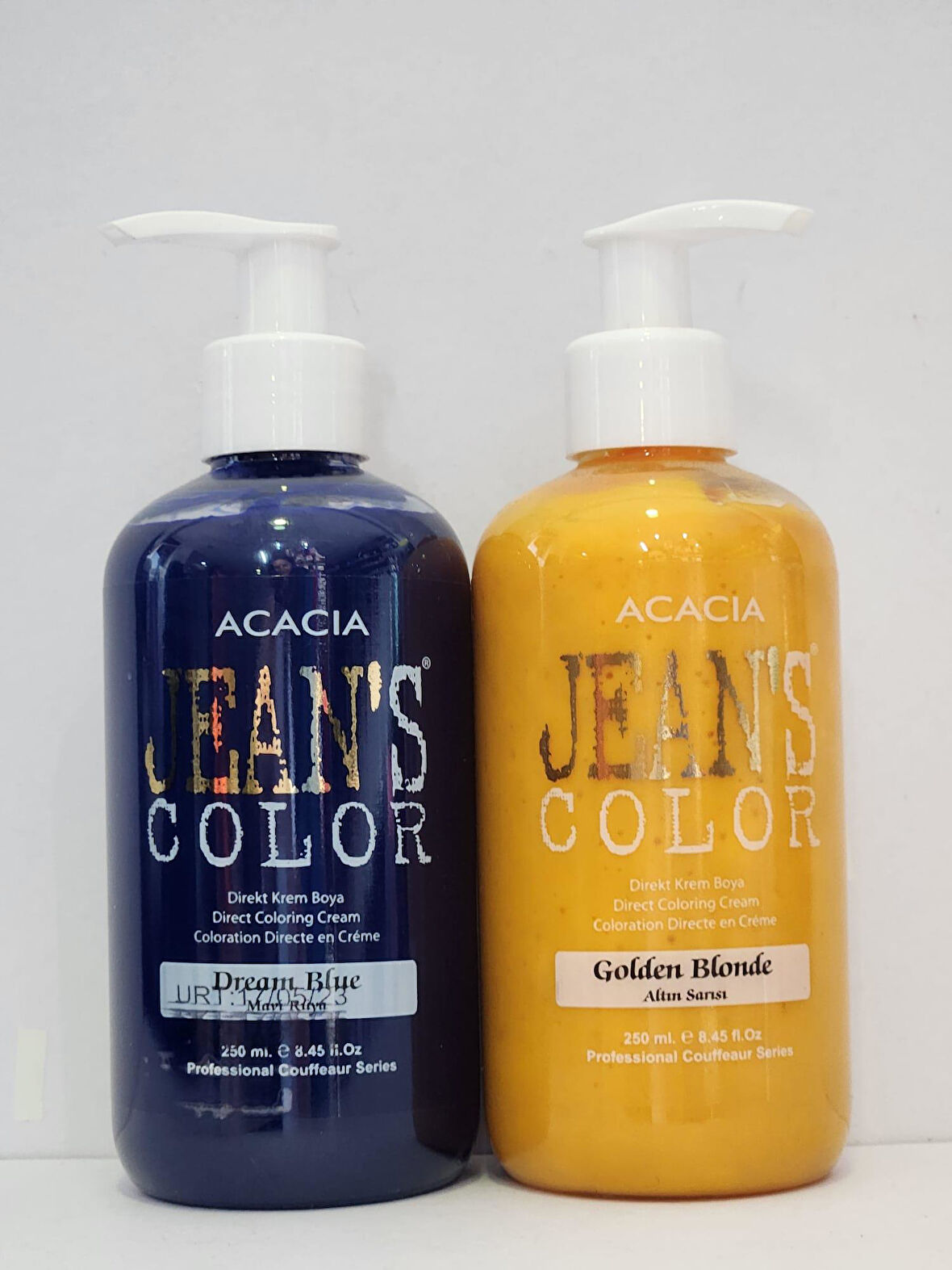 Jean's Color Mavi Rüya-Altın Sarısı 250ml 2li Set