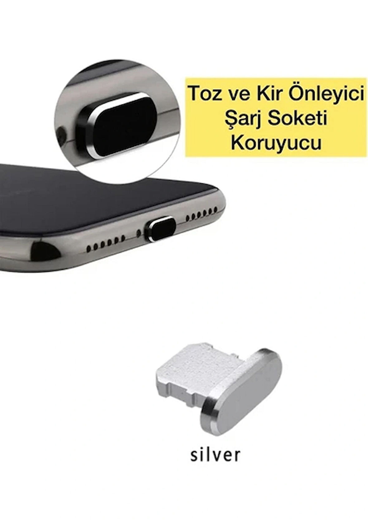 Maxup Iphone 14-13-12-11-13PROMAX Toz ve Kir Önleyici Şarj Soketi Koruyucu Tıpa
