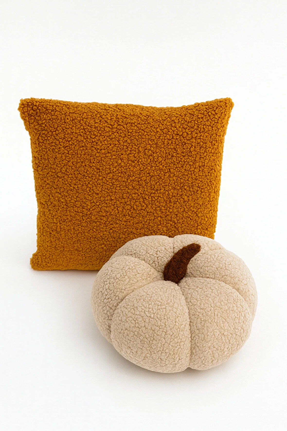 TEDDY DEKORATİF BALKABAĞI YASTIK ve İÇ DOLGULU KIRLENT