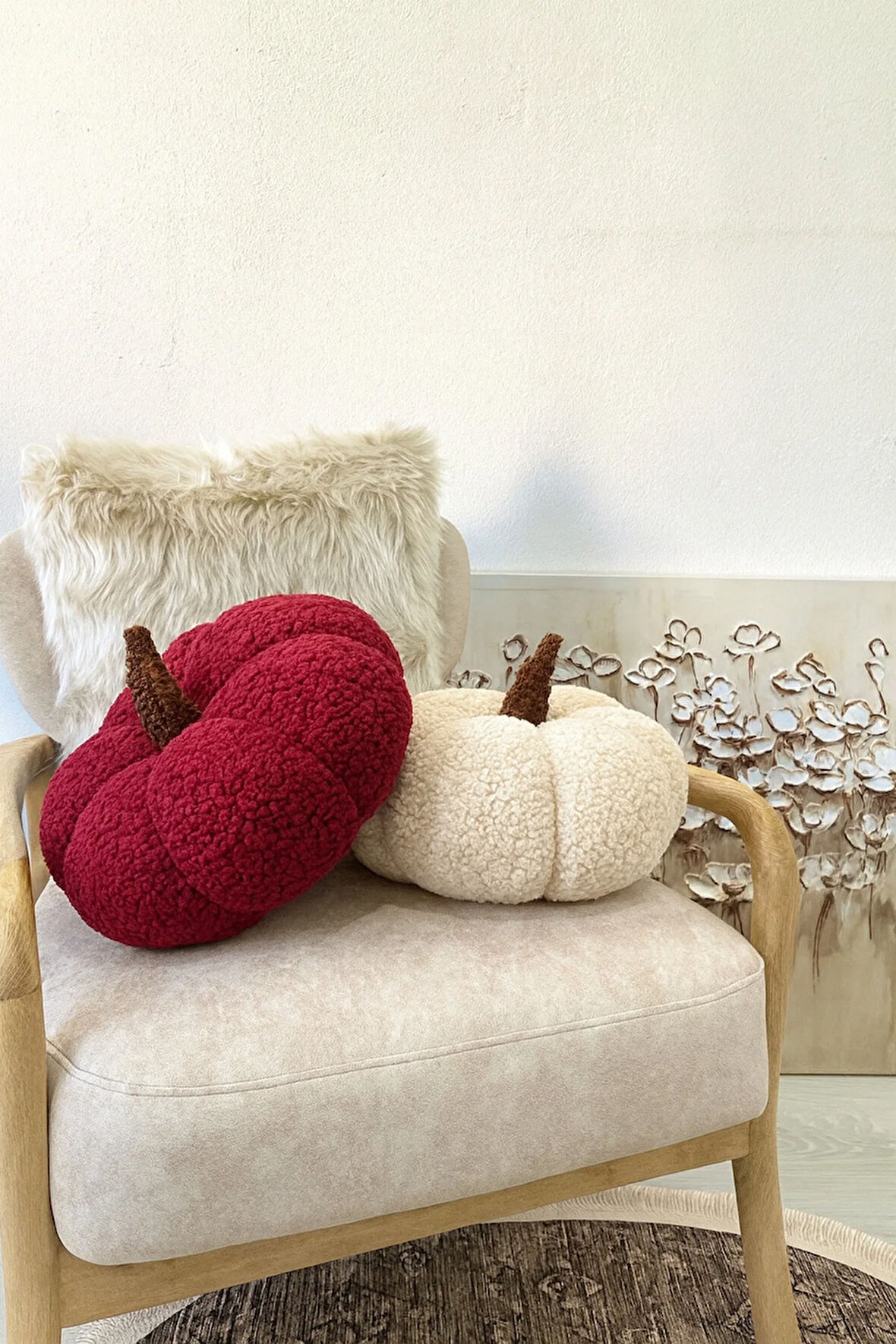 TEDDY DEKORATİF BALKABAĞI KIRLENT/YASTIK