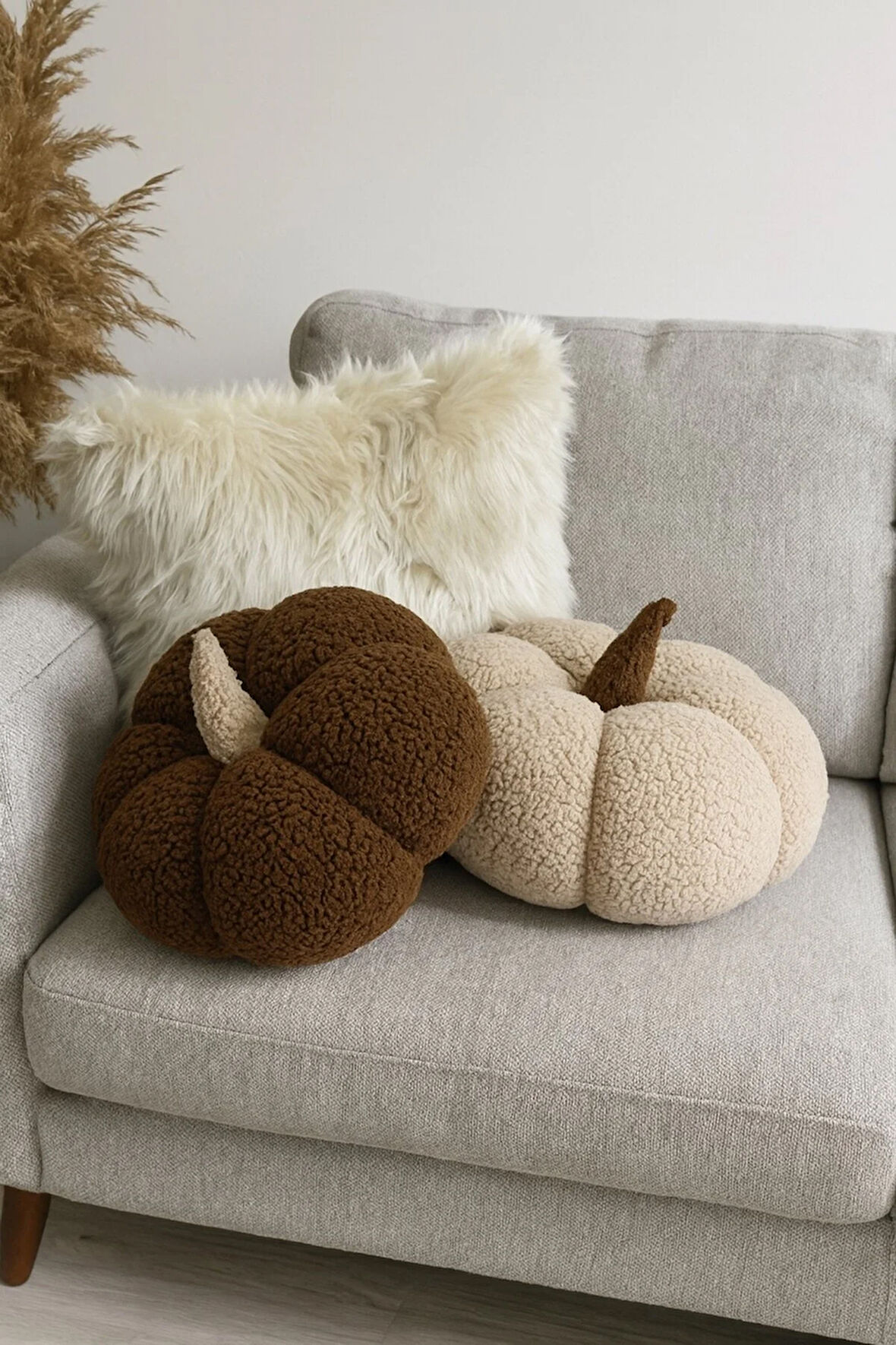 %100 DOĞAL TEDDY DEKORATİF BALKABAĞI KIRLENT/YASTIK