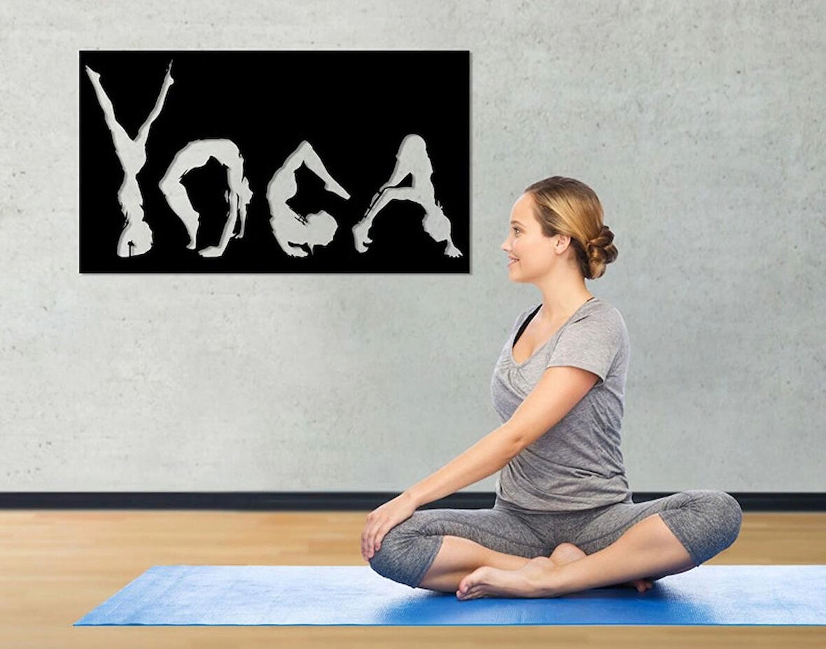 Modern Yoga Tasarımlı Dekor Tablo 