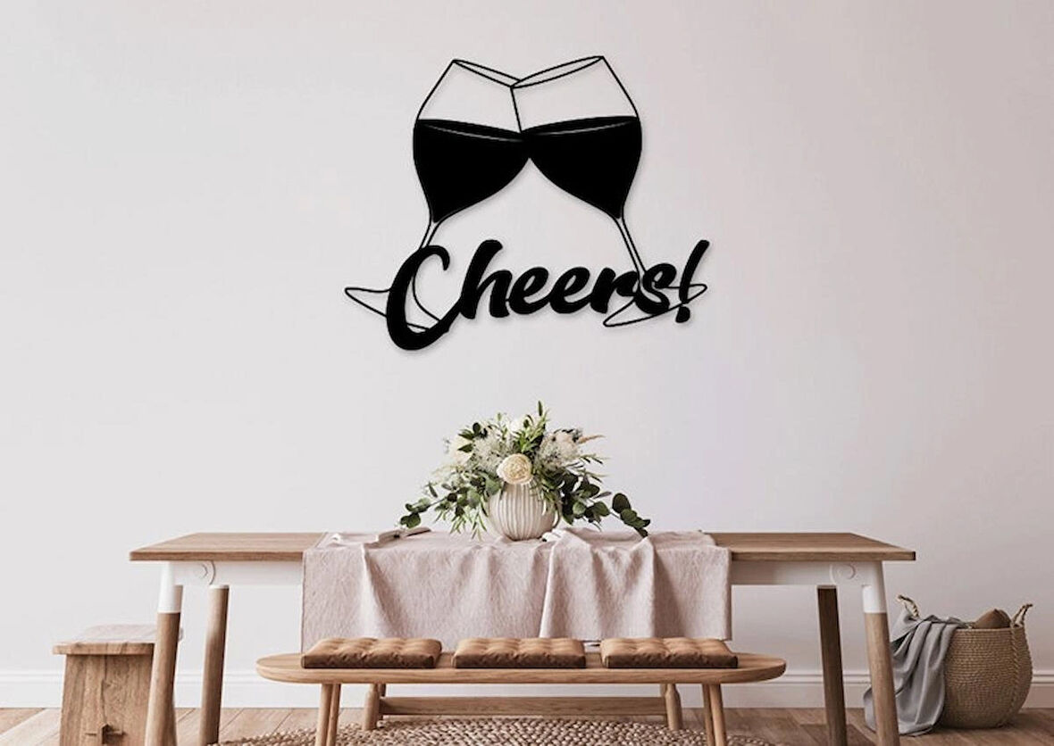 Cheers Dekoratif dekor tablo 