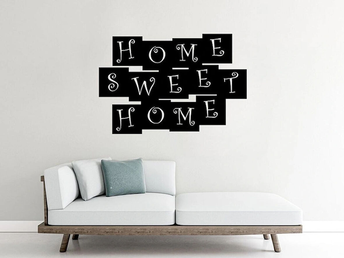 Home Sweet Home modern tasarımlı Dekoratif dekor tablo 