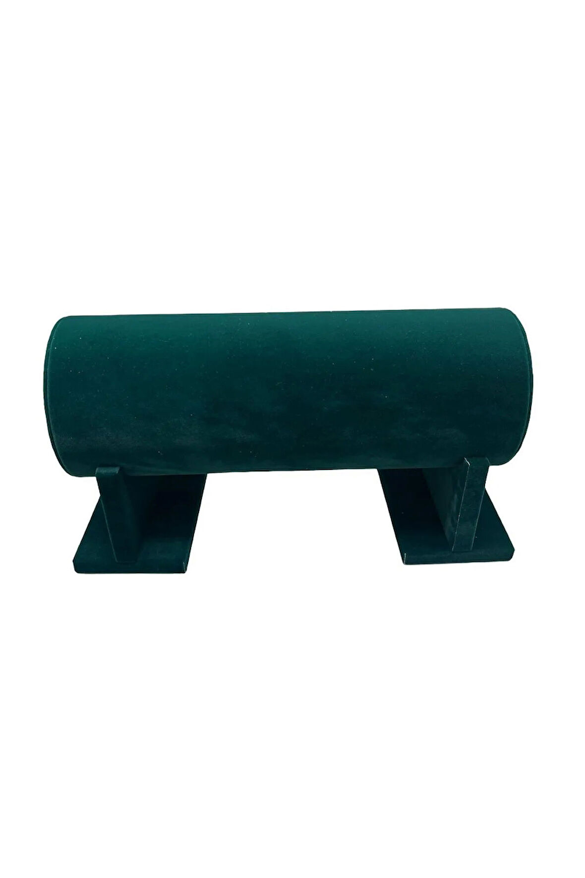 Küçük Boy Süet Kumaş Yeşil Renk 30 cm Ayaklı Taç Standı