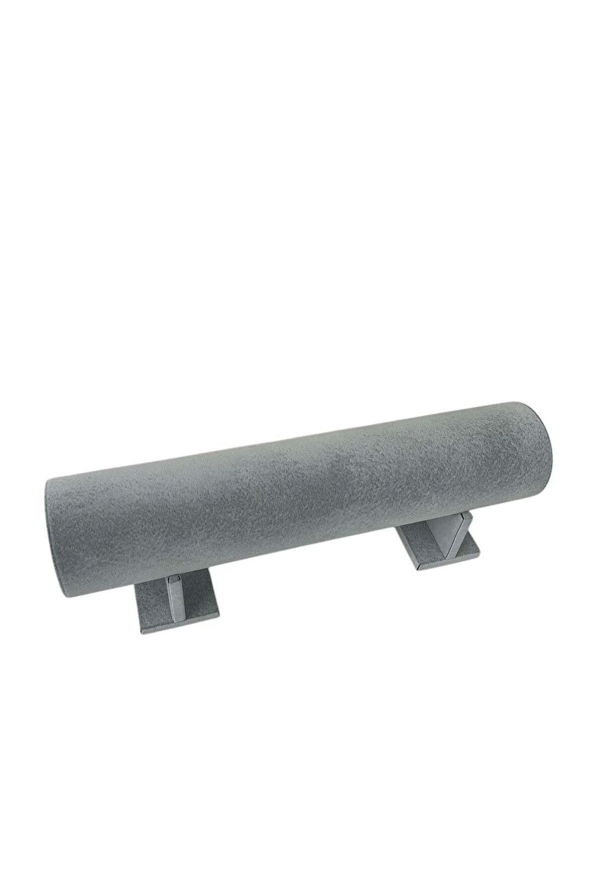 Büyük Boy Süet Kumaş Gri Renk 50 cm Ayaklı Taç Standı