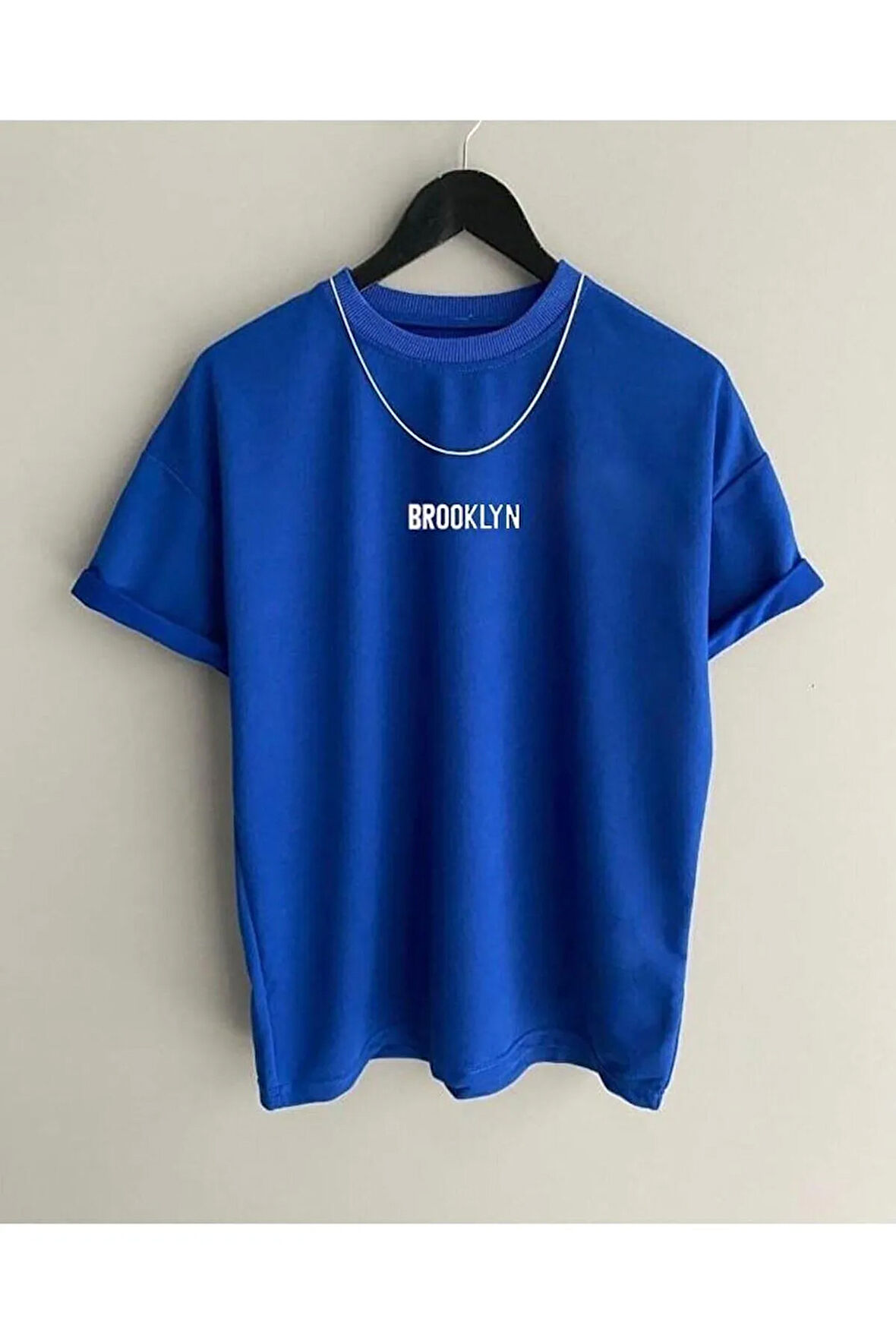 Brooklyn Baskılı Oversize Tişort