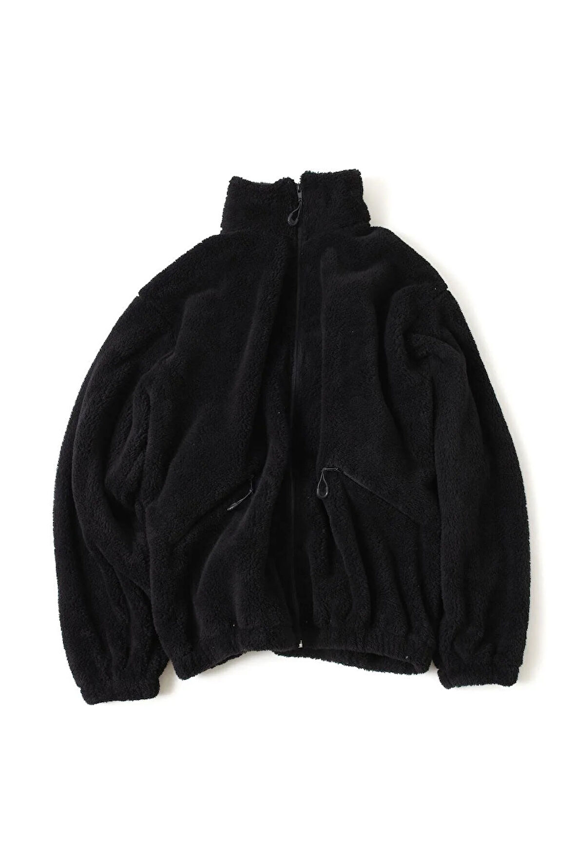 Erkek Pelüş Ceket Kalın Oversize Fermuarlı