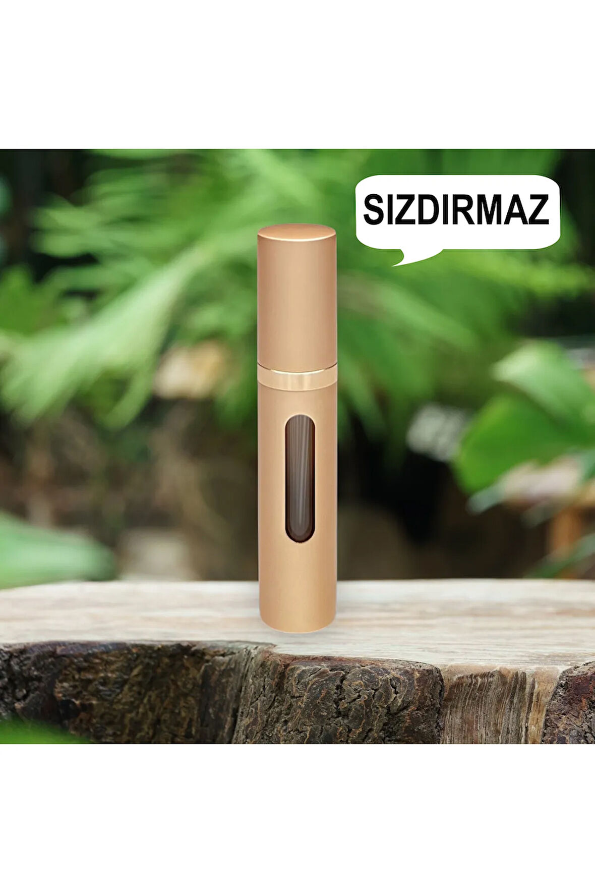 Metal Sızdırmaz Taşınabilir Mini Doldurulabilir Boş Küçük Seyahat Cep Parfüm Şişesi-Vizon