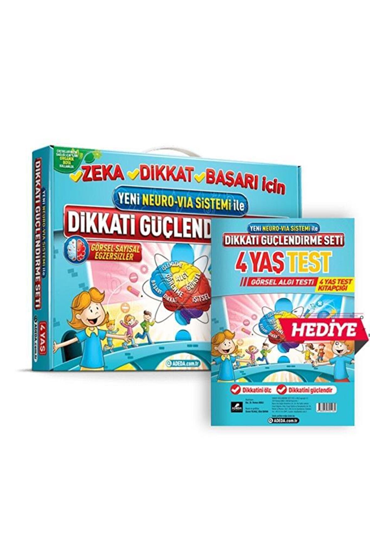 Dikkati Güçlendirme Seti 4 Yaş + Görsel Dikkat Testi