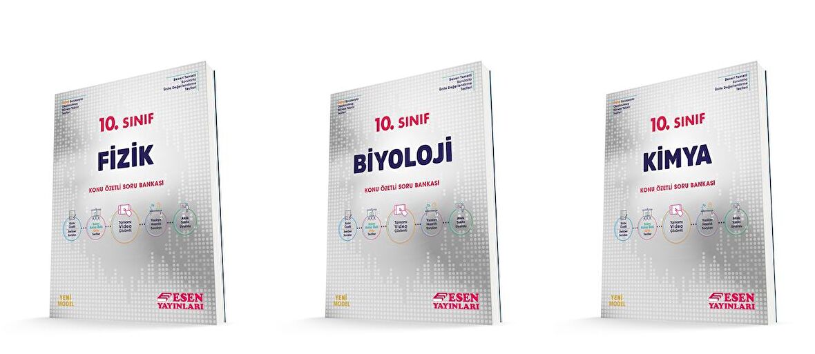 Esen 10. Sınıf Fizik Kimya Biyoloji Soru Bankası Seti 2023