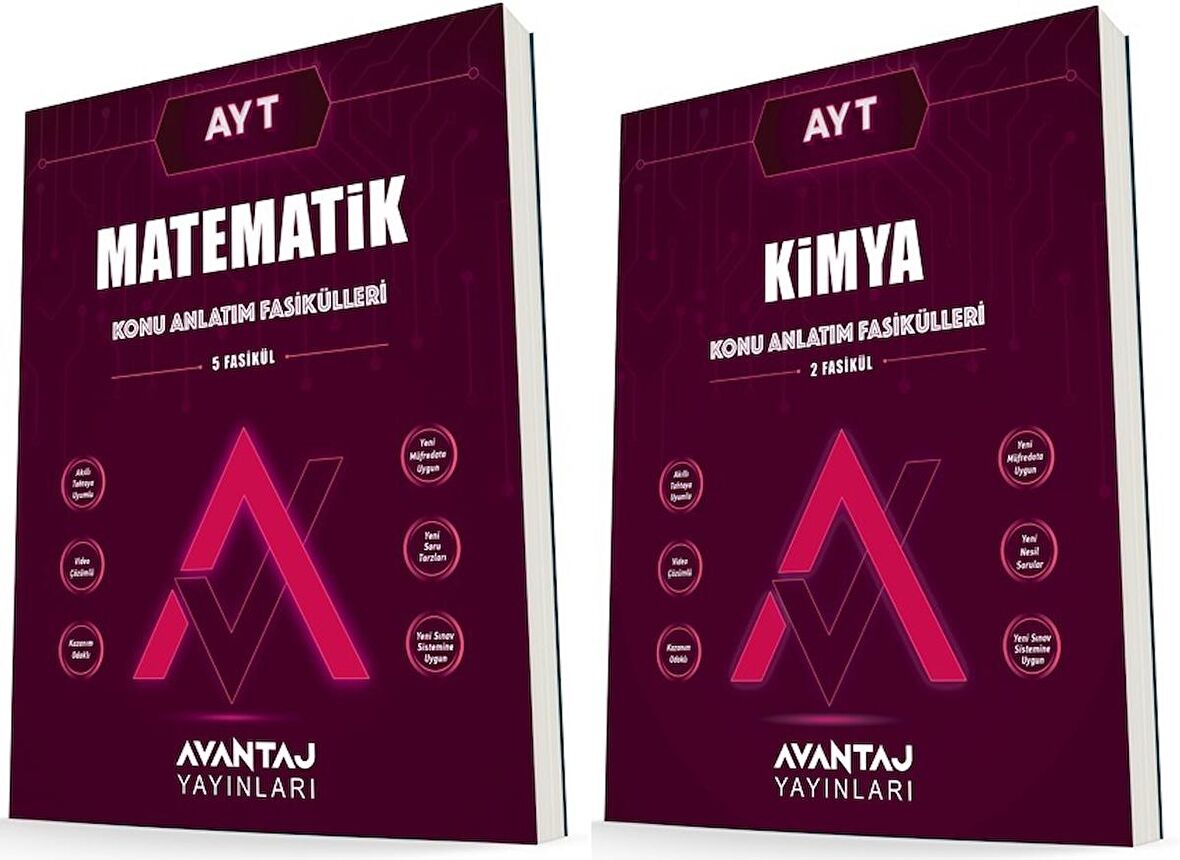 Avantaj Ayt Matematik + Kimya Konu Anlatım Fasikülleri Seti 2 Kitap 2023