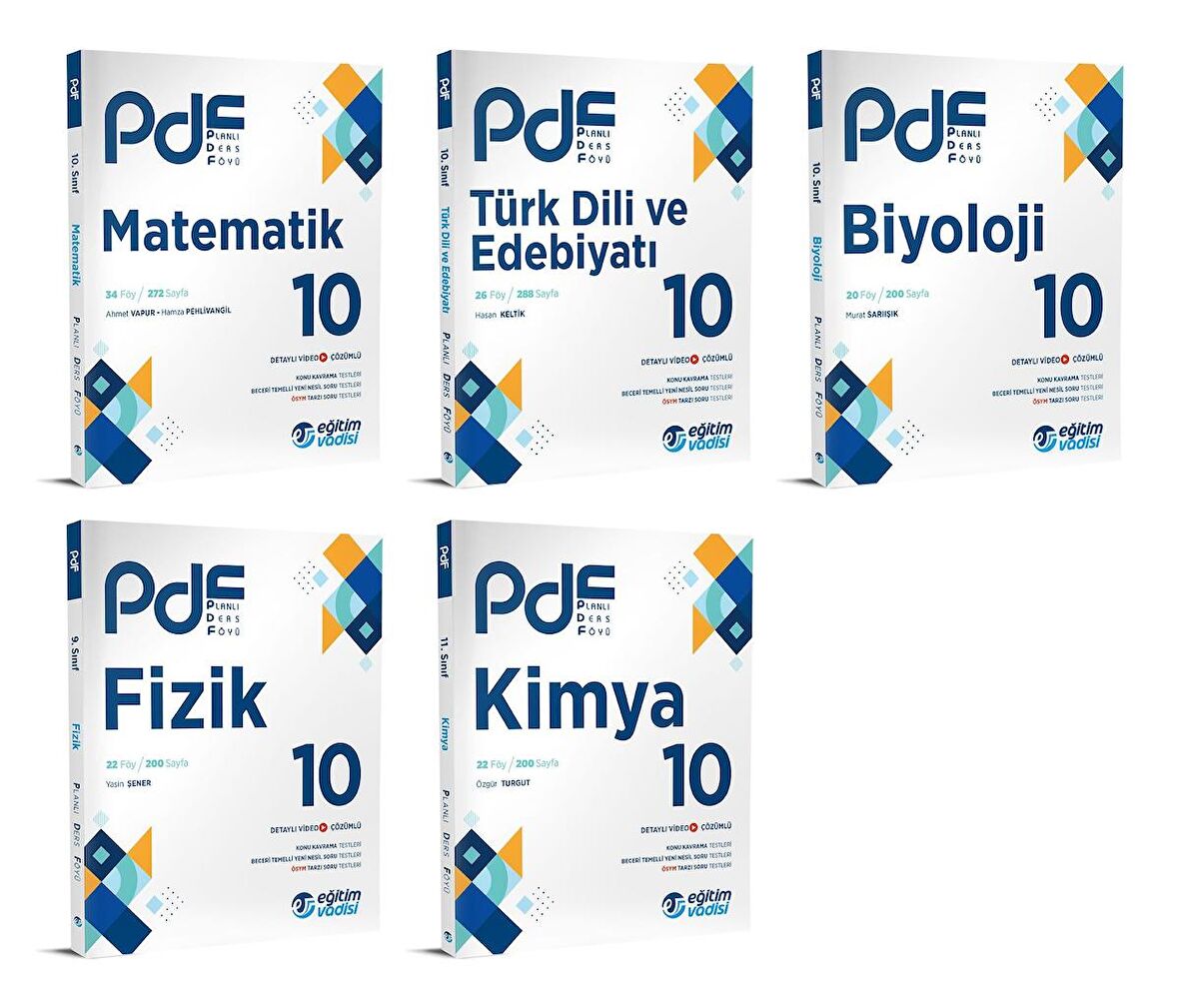 Eğitim Vadisi 2024 10. Sınıf Sayısal Pdf Planlı Ders Föyü Seti