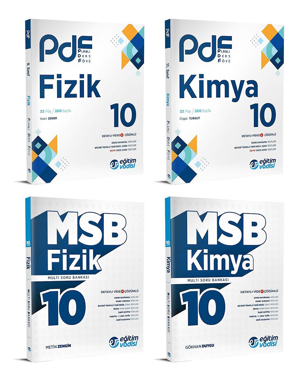 Eğitim Vadisi 2024 10. Sınıf Fizik + Kimya Pdf + Soru Seti 4 Kitap