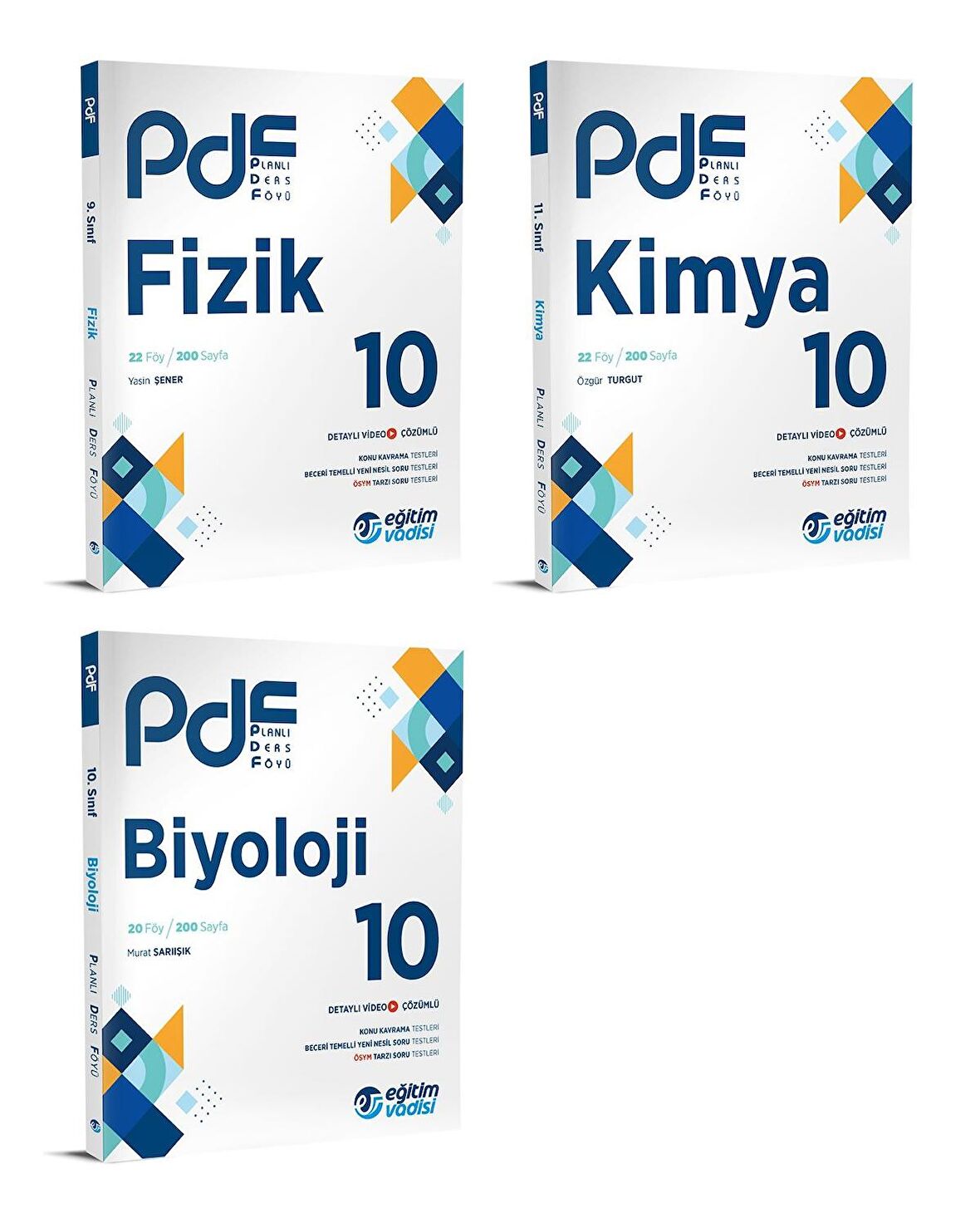 Eğitim Vadisi 2024 10. Sınıf Fizik Kimya Biyoloji Pdf Planlı Ders Föyü Seti