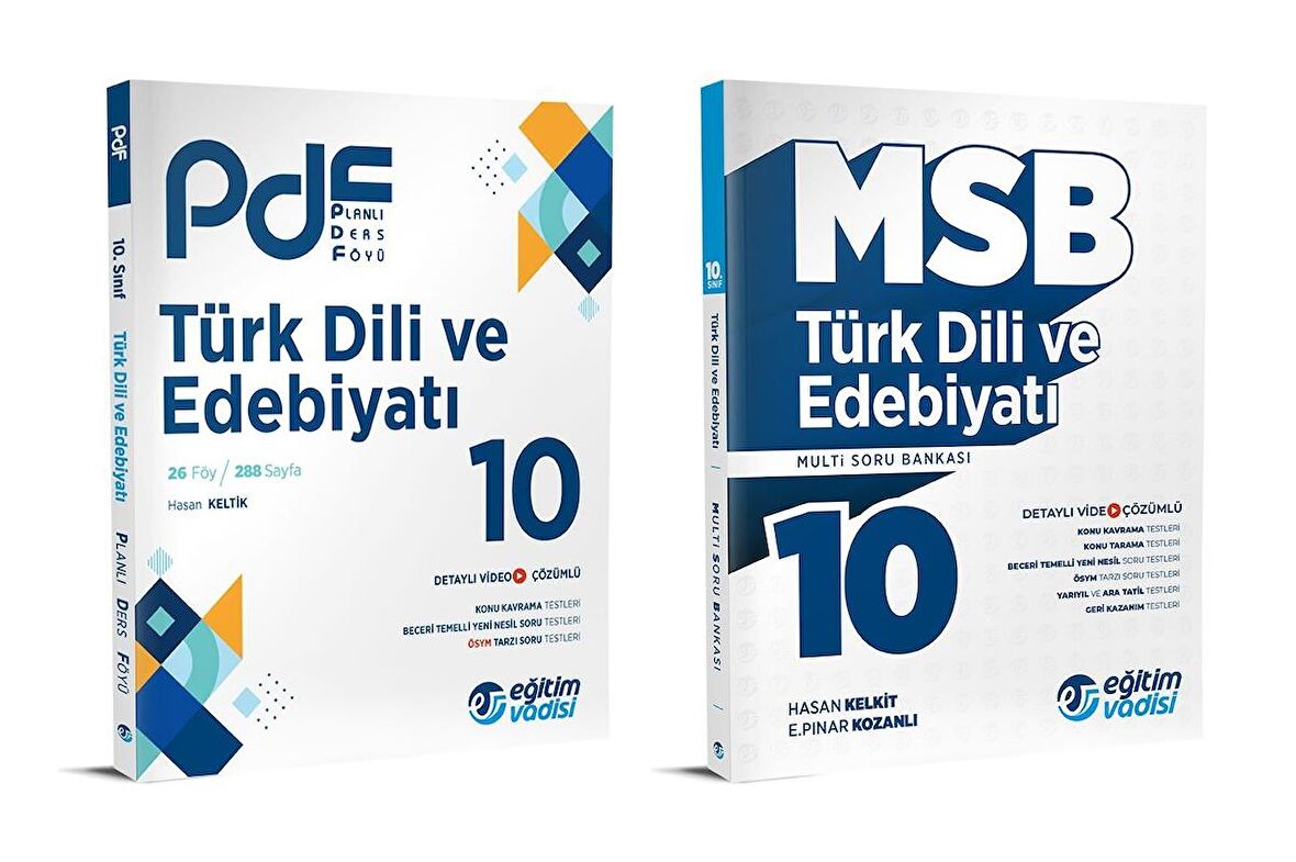 Eğitim Vadisi 2024 10. Sınıf Türk Dili Ve Edebiyatı Pdf + Soru Seti 2 Kitap