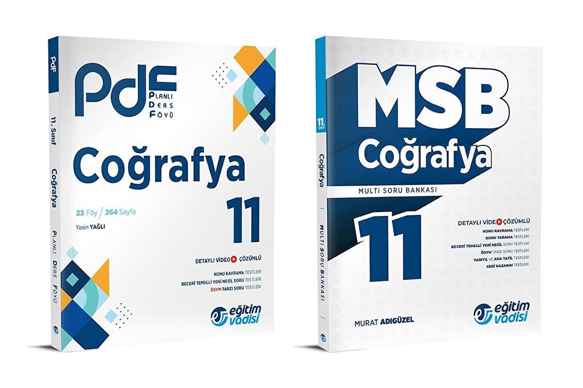 Eğitim Vadisi 2024 11. Sınıf Coğrafya Pdf + Soru Seti 2 Kitap