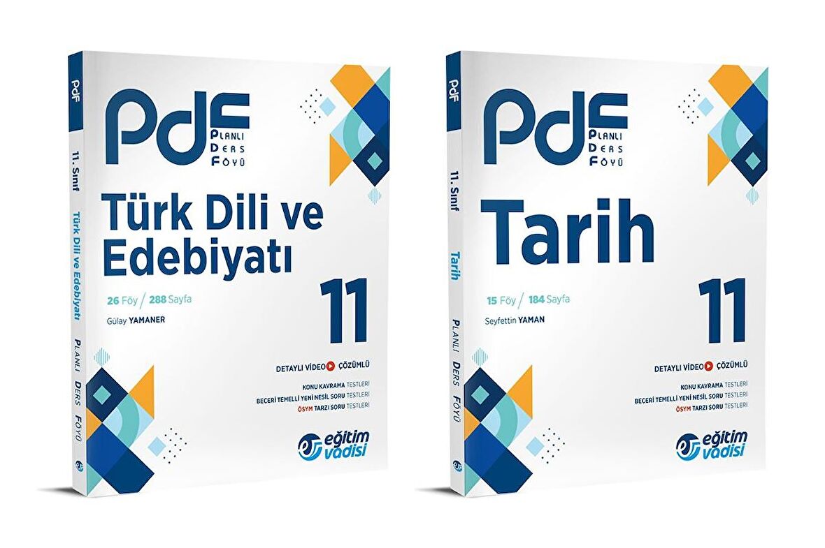 Eğitim Vadisi 2024 11. Sınıf Edebiyat + Coğrafya Pdf Seti 2 Kitap