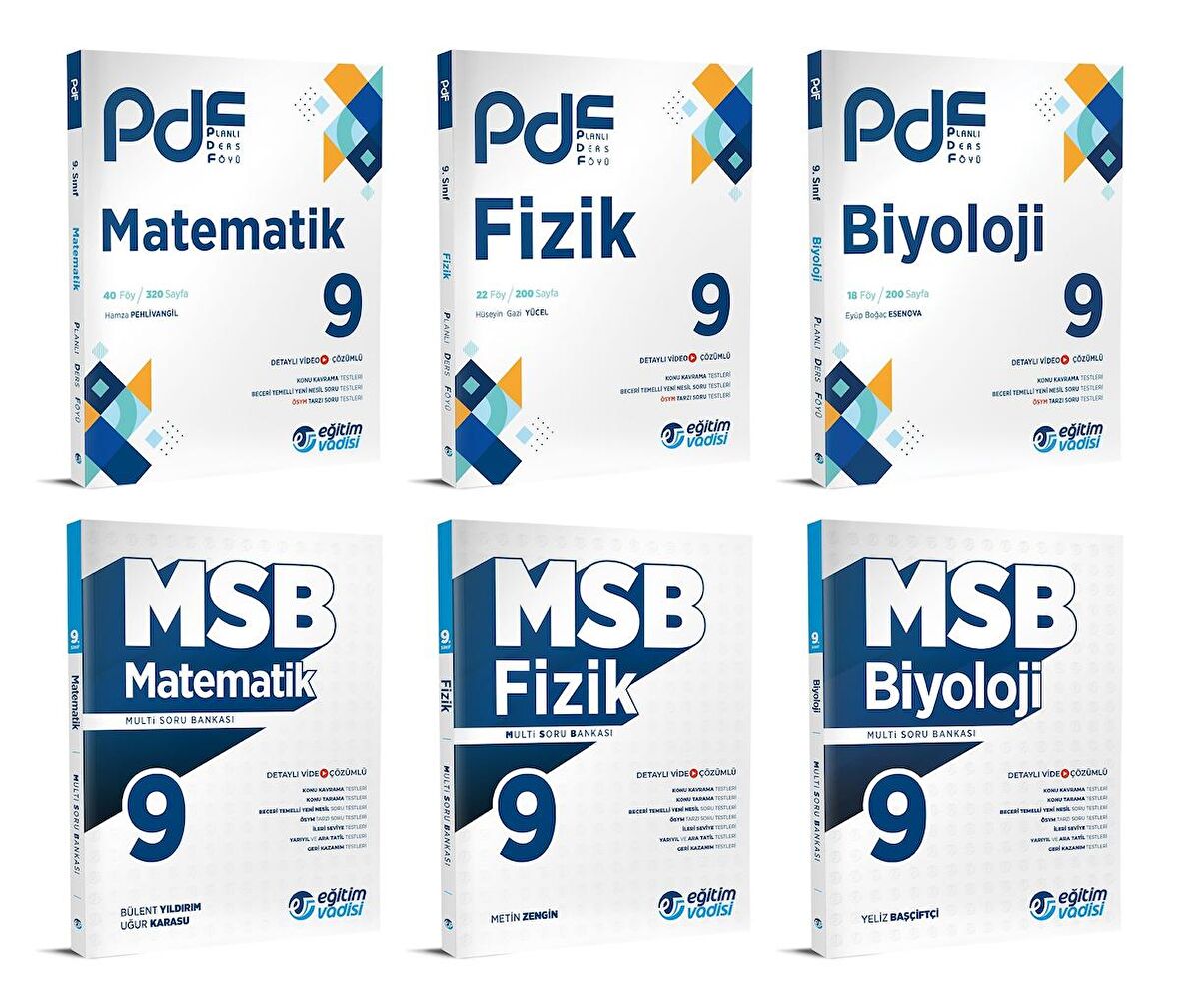 Eğitim Vadisi 2024 9. Sınıf Matematik + Kimya + Biyoloji Pdf + Soru Seti 6 Kitap