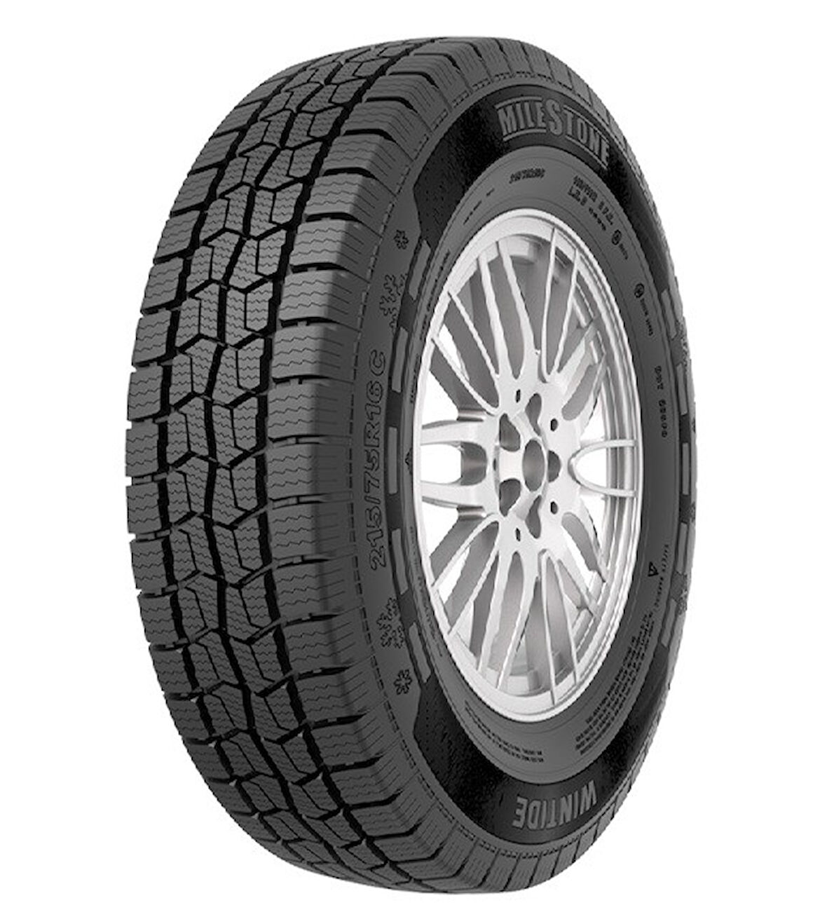 Milestone 195/75 R16 C TL 107/105R 8PR WINTIDE Hafif Ticari Kamyonet Kış Lastiği (Üretim Tarihi:2025)