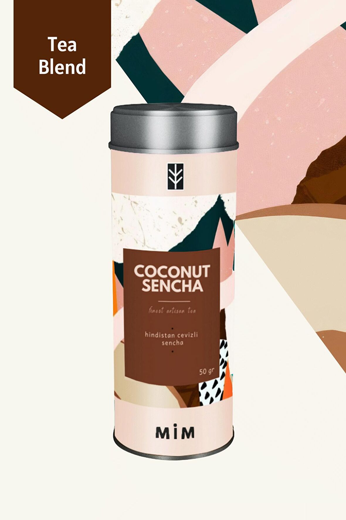Mim and More Coconut Sencha Tea - Hindistan Cevizli Yeşil Çay 50 gr