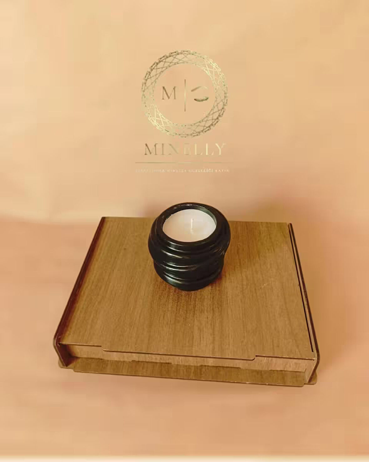 Minelly Ripple Candle Siyah 
