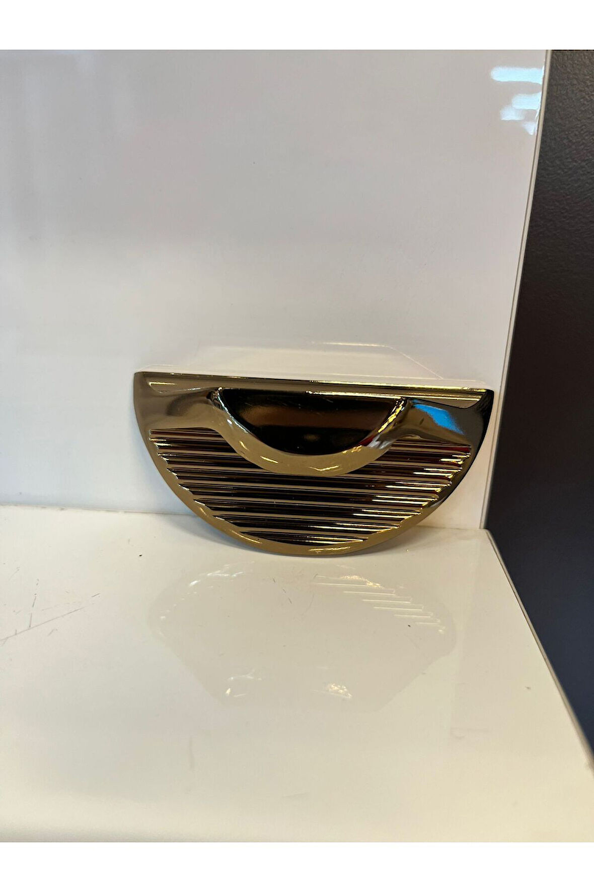 L Line Metal Kulp 32mm Bronz Dolap Kapak Tv Ünite Komidin Modern Çekmece Mobilya Kulbu Mutfak