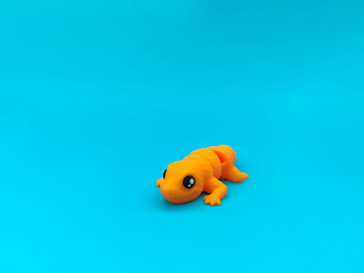Sevimli Gecko Figürü – Hareketli Eklemli 3D Oyuncak
