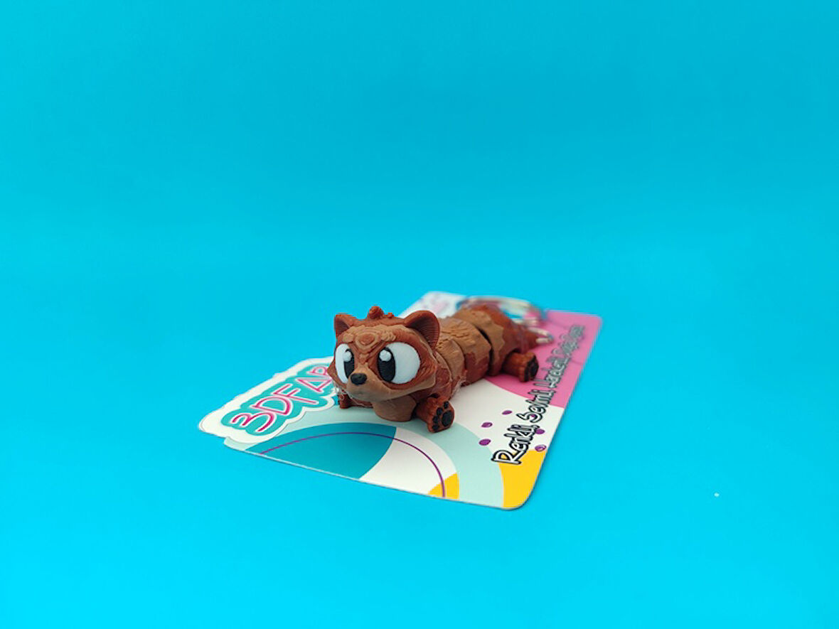 Sevimli Gelincik Anahtarlık - 3D Baskı Özel Tasarım