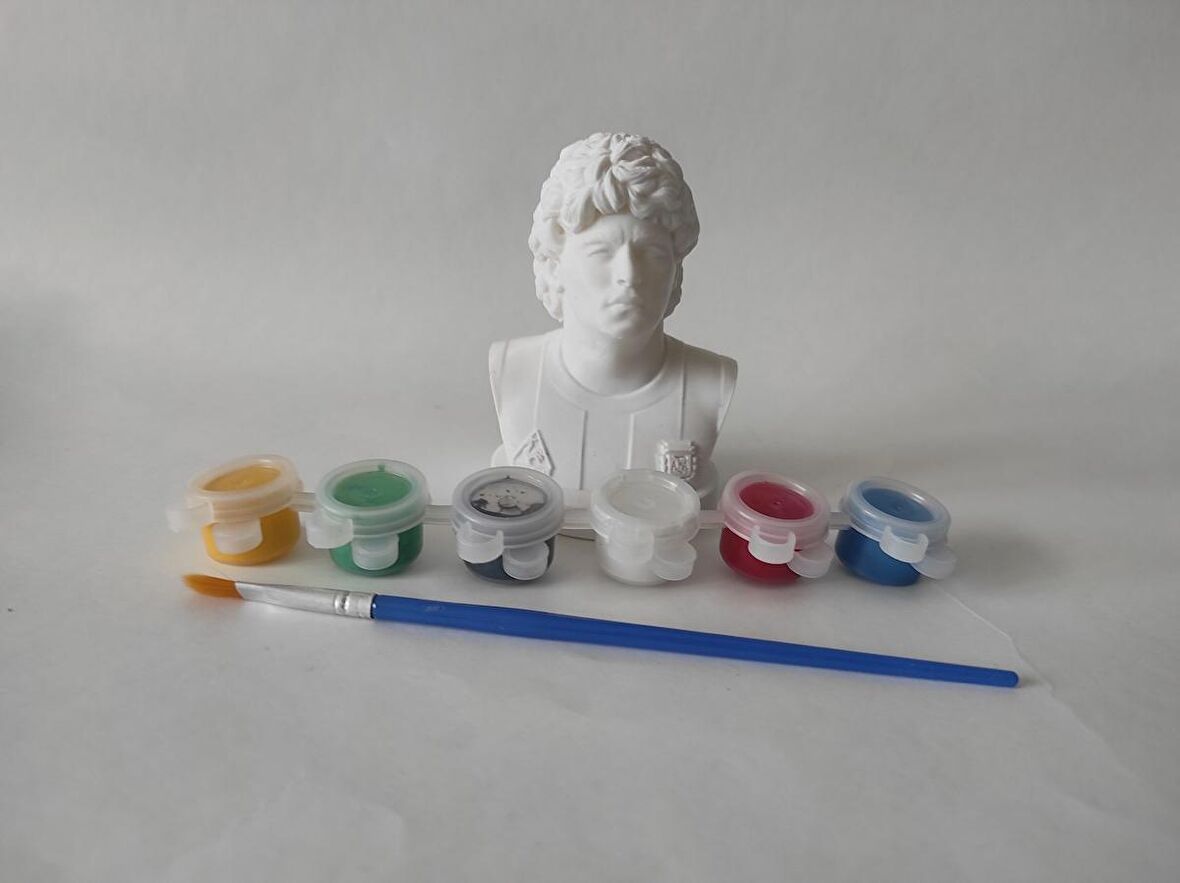 Kendin Boya Seti Diego Armando Maradona Bust Futbol Futbol İs Love 10 Cm