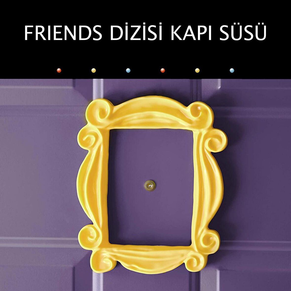 Friends Dizi Monica Kapı Çerçevesi Kapı Süsü 15 Cm