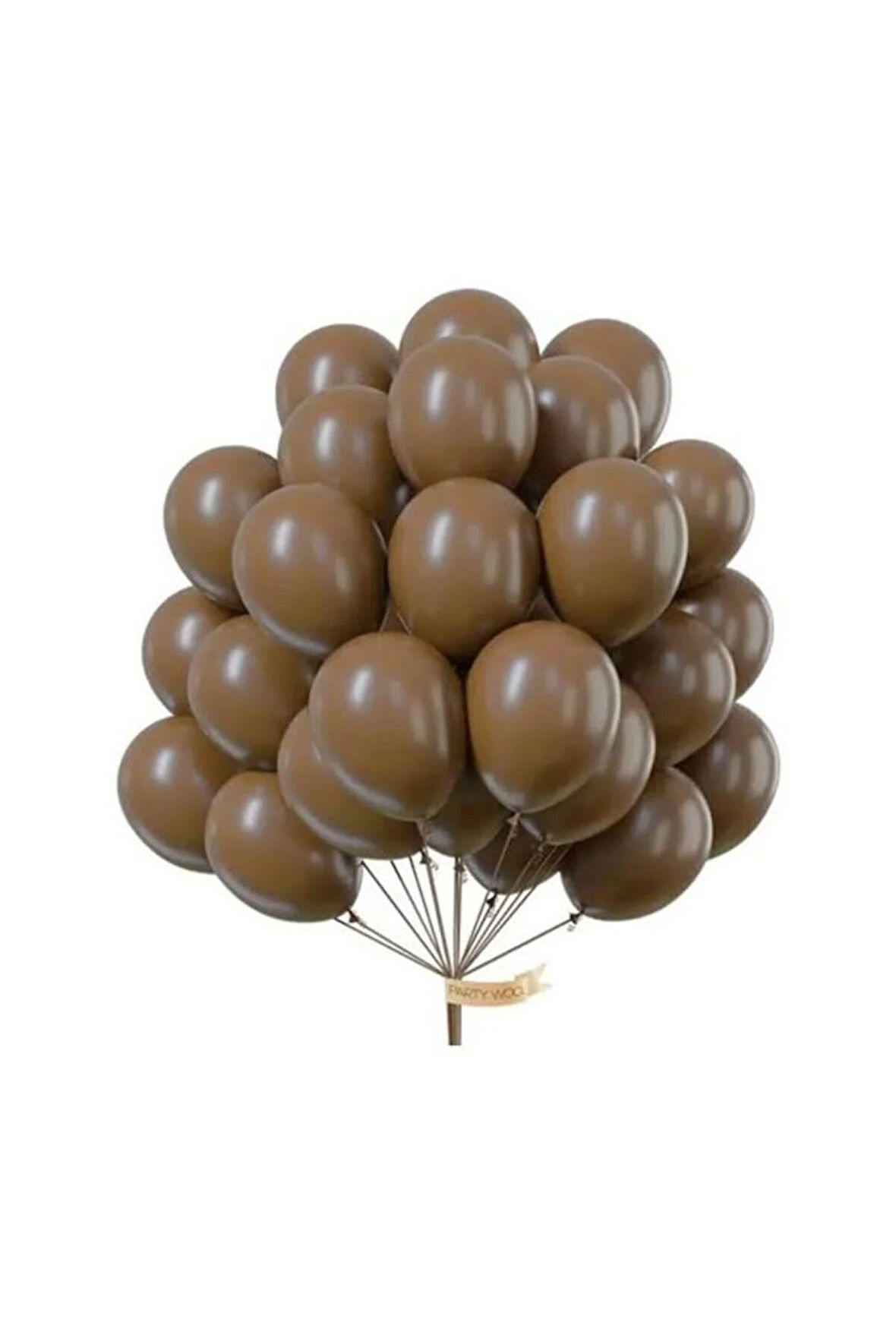 15 Adet Kahverengi Balon - Doğum Günü Konsepti - Parti Malzemeleri - Bride To Be Malzemeleri