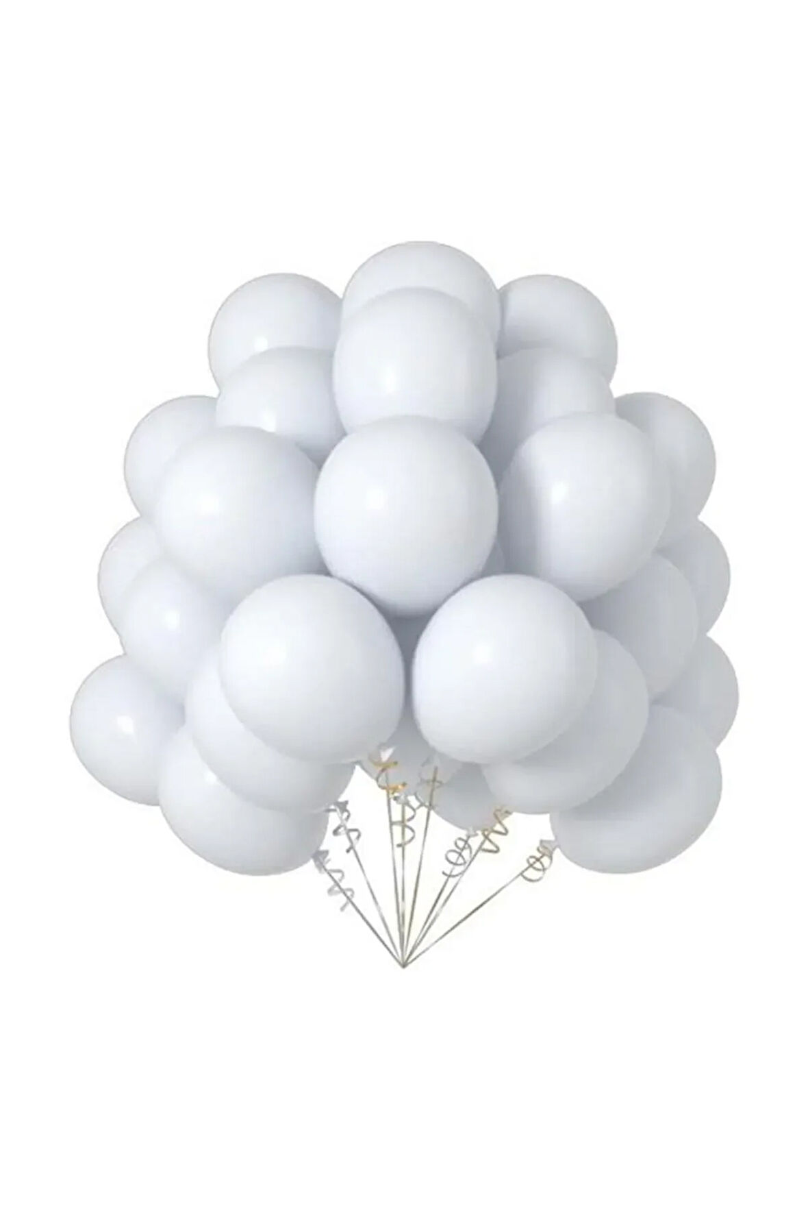 15 Adet Pastel Beyaz Balon - Doğum Günü Konsepti - Parti Malzemeleri - Bride To Be Malzemeleri