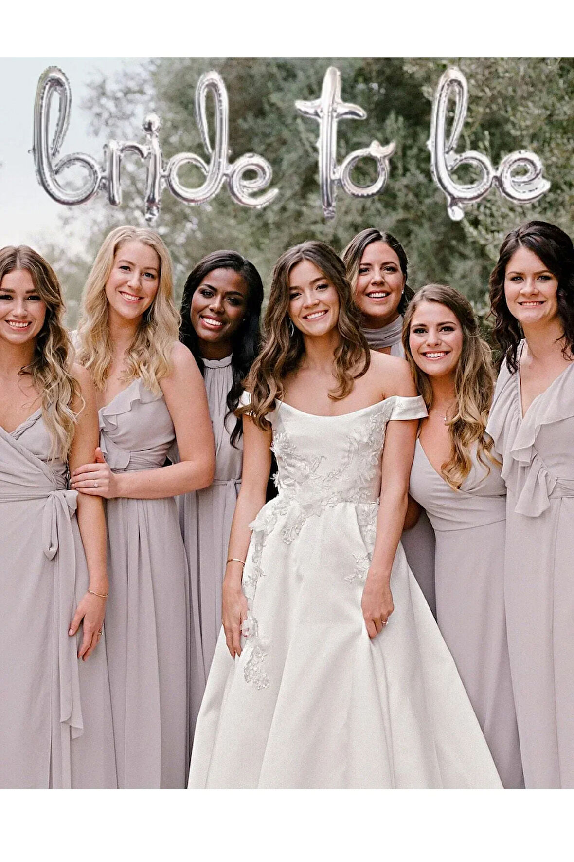 Bride To Be Yazılı El Yazısı Folyo Gümüş Renkli Gri Balon Bekarlığa Veda Partisi Büyük Balon