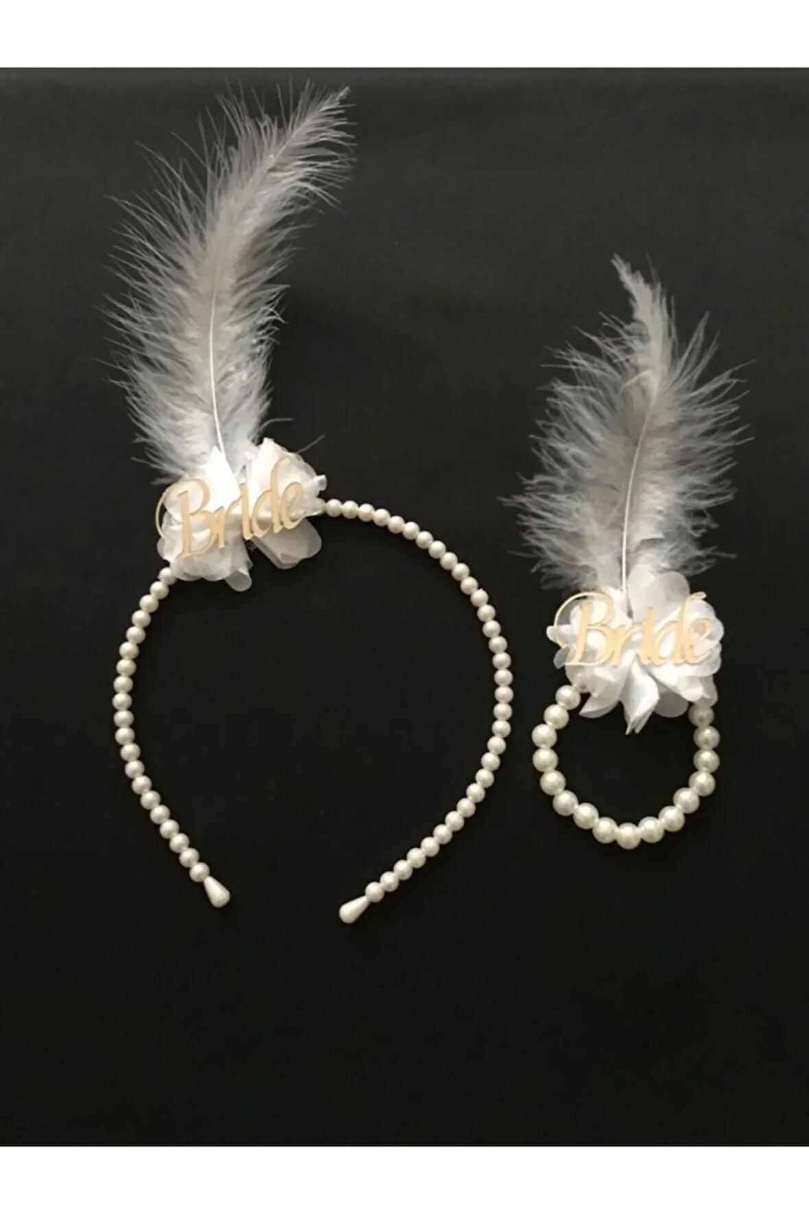 Incili Bride Taç Ve Bilekliği Bekarlığa Veda Kına Gecesi Gelin Nedime Hediyelik