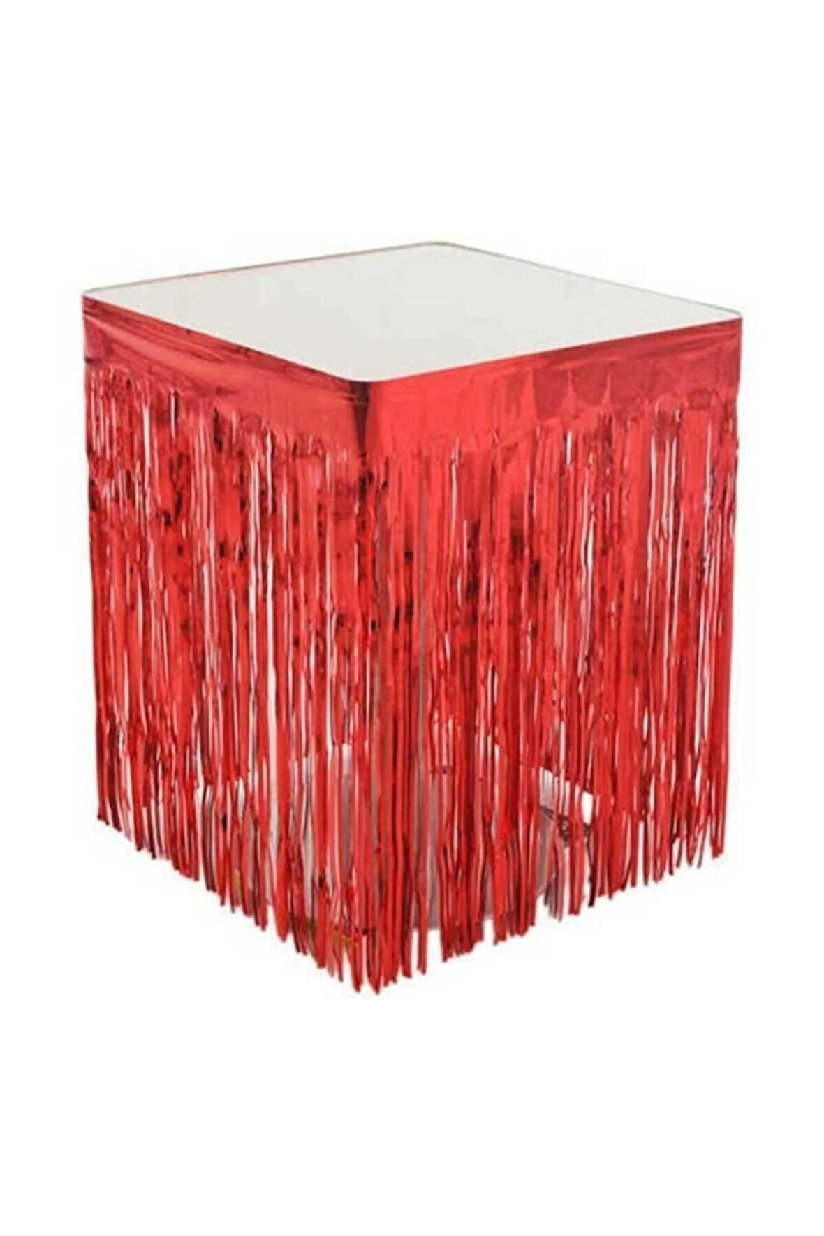 Masa Eteği Metalize Kırmızı