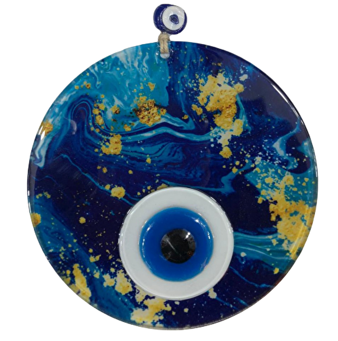 Kum Taneli Dalgalı Deniz Figürlü Nazar Boncuğu