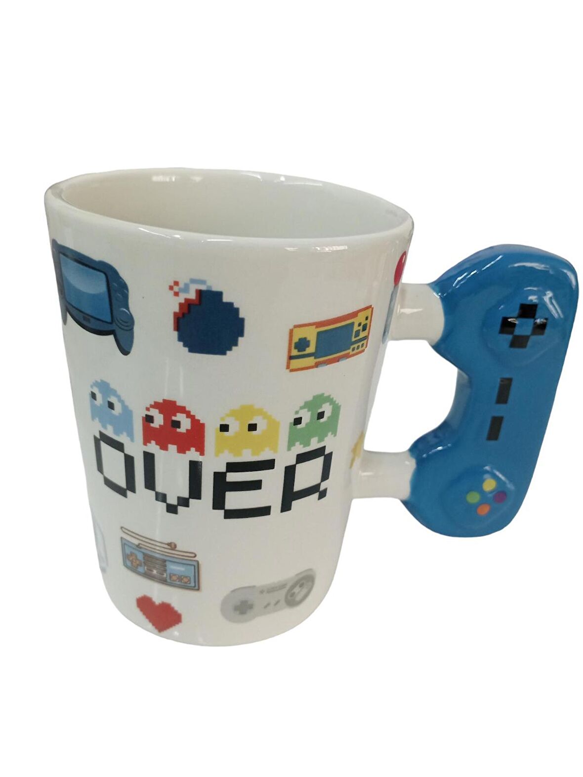 Game Over Joystick Kulplu Seramik Hediyelik Kupa Bardak Gamer Mug