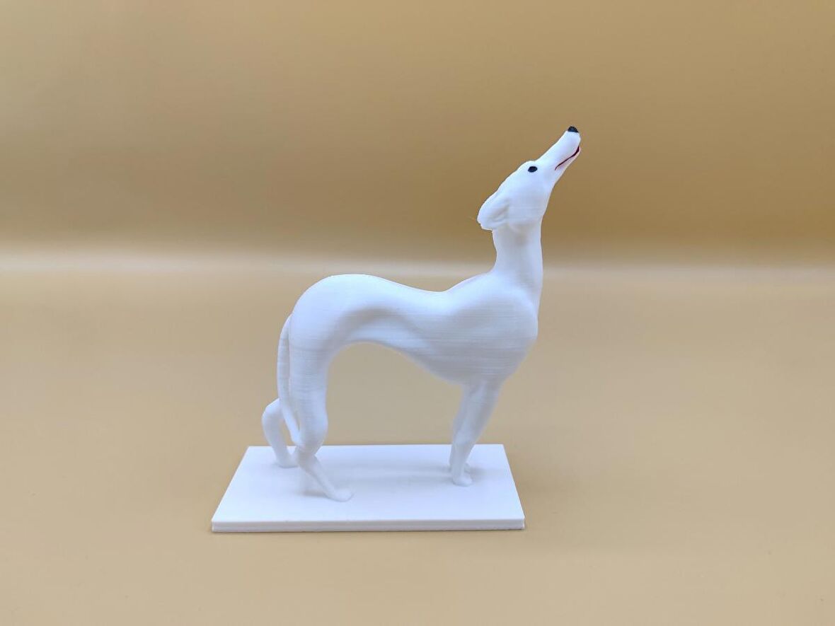 Friends Dizi Beyaz Köpek Biblo Chandler Bing ve Joey Tribbiani Evi Köpek Heykeli 125 cm