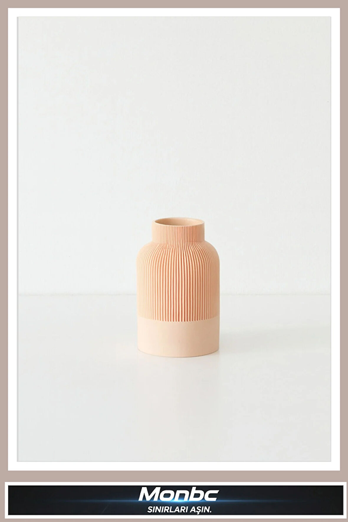 Monbc Modern Mini Vazo 3D Tasarım Dekoratif Biblo, Hediyelik ve Ev Ofis İçin Şık Aksesuar