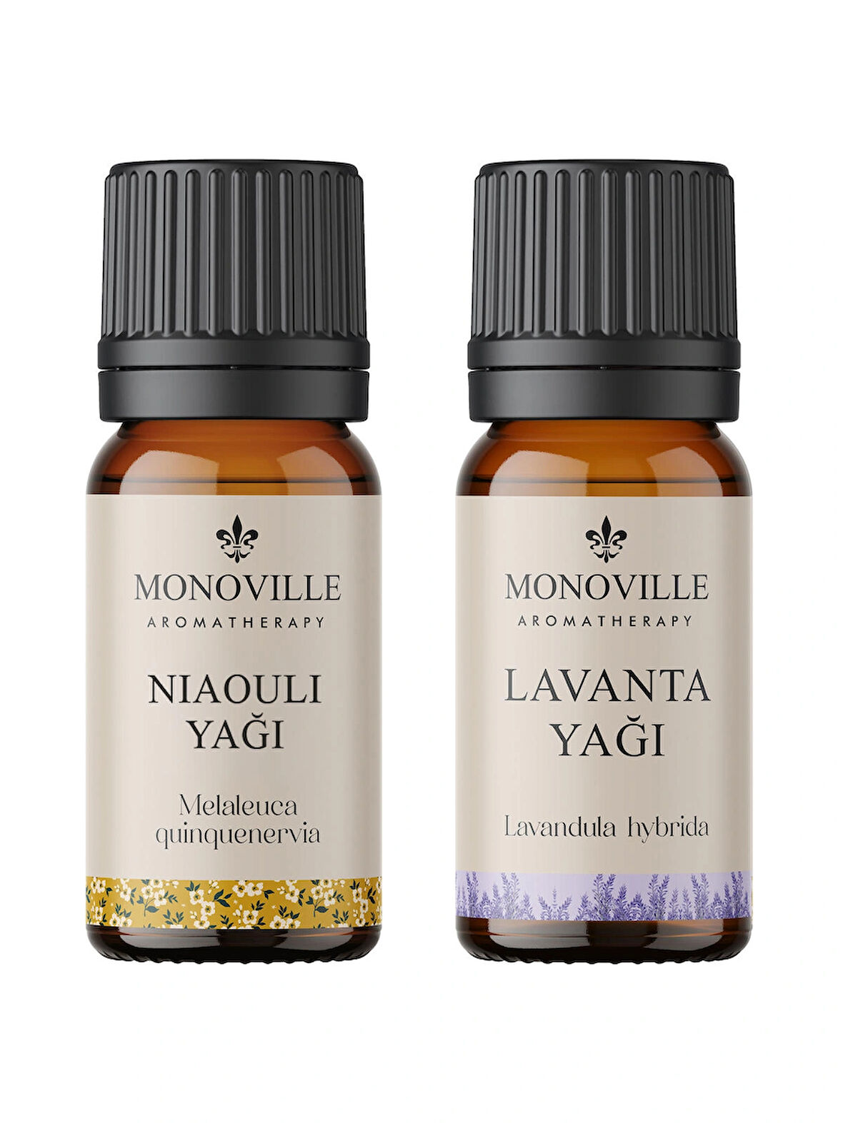 Niaouli Yağı 10 ml, Lavanta Yağı 10 ml 2'li Set %100 Saf ve Doğal (Niaouli and Lavender Oil) 2x10 ml