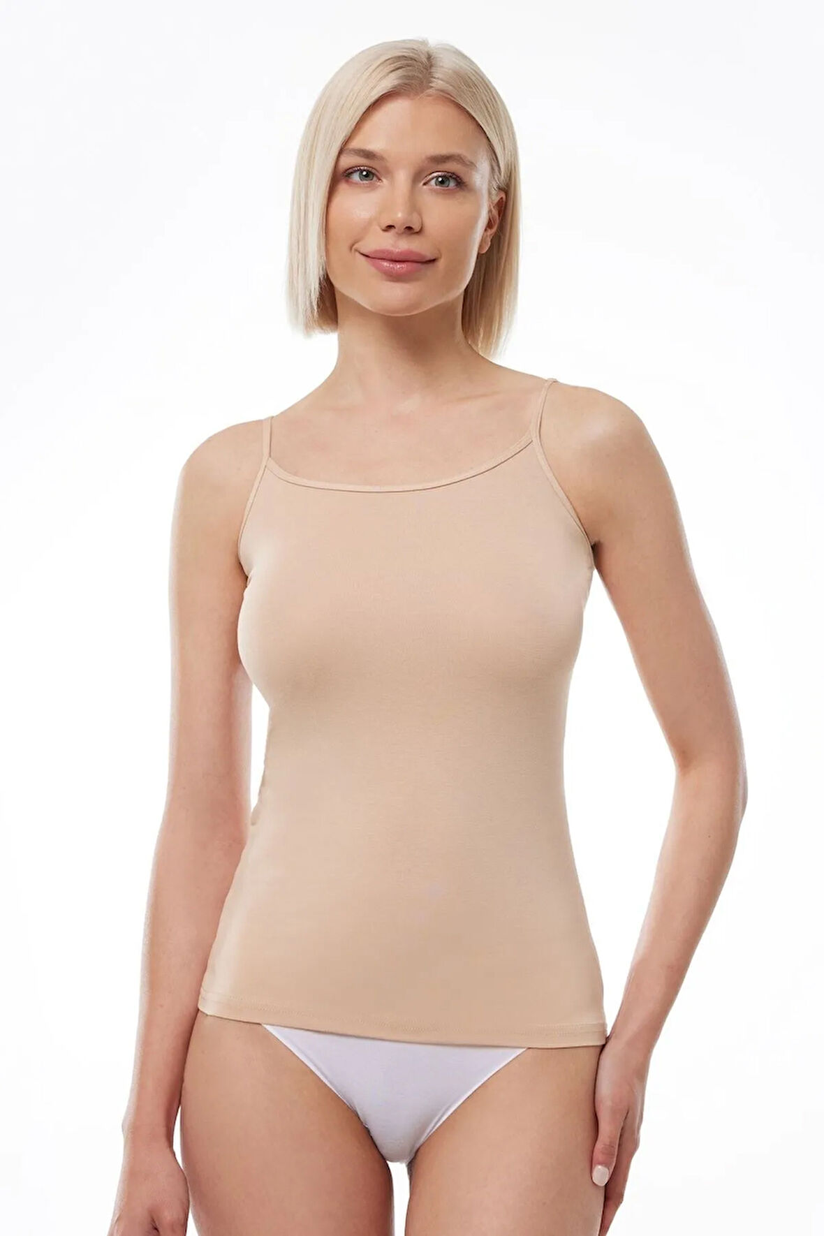 Kadın Ten Ayarlanabilir Ip Askılı Modal Atlet 140