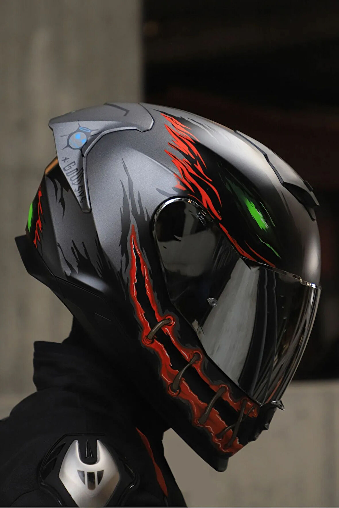 Y.100R NIGHT RIDER MAT SİYAH KASK