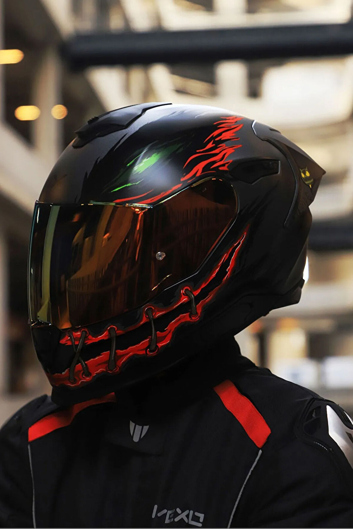 Y.100R NIGHT RIDER MAT SİYAH KASK