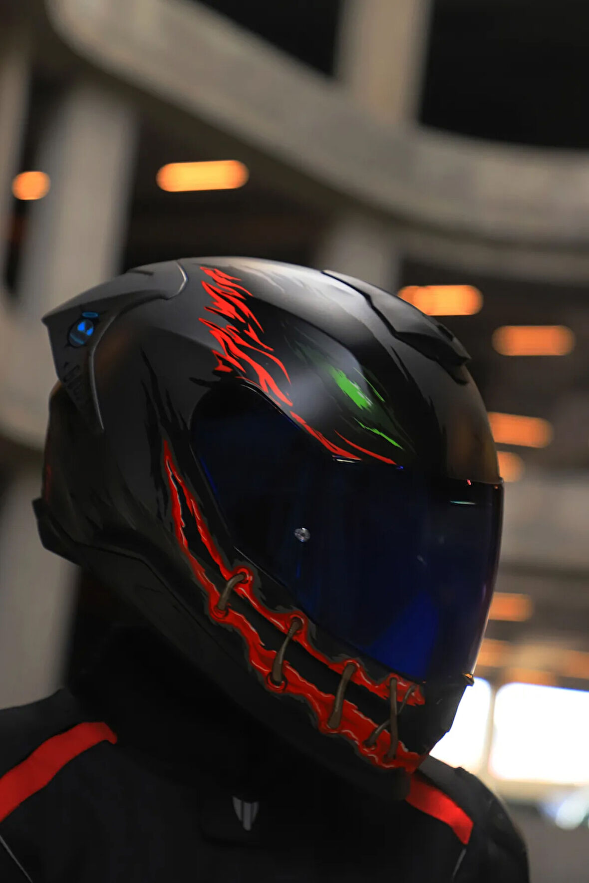 Y.100R NIGHT RIDER MAT SİYAH KASK