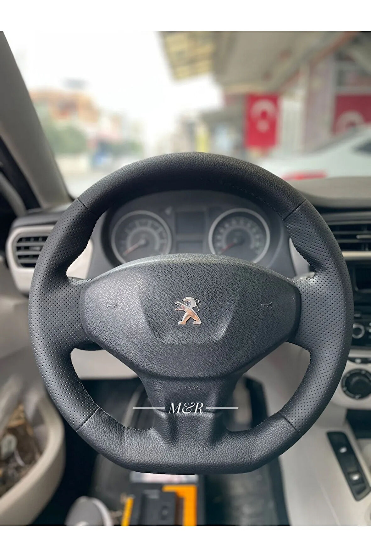 Peugeot 301 Orjinal Kaplama Deri Direksiyon Kılıfı