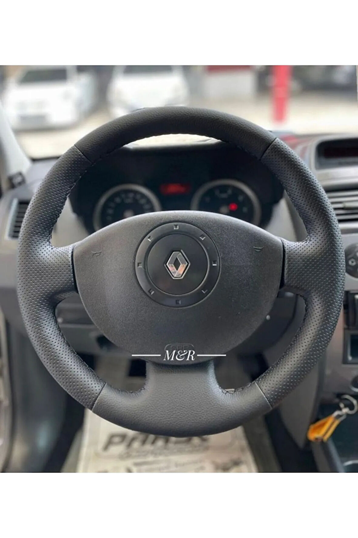 Renault Megane 2 Orjinal Kaplama Deri Direksiyon Kılıfı